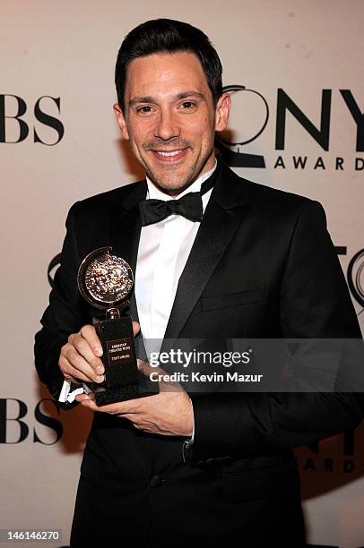 Actor Steve Kazee attends the 66th Annual Tony Awards at The Beacon Theatre on June 10, 2012 in New York City.