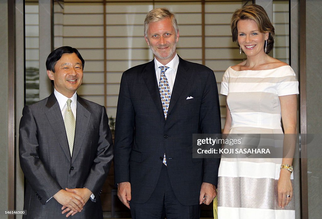 Belgium's Crown Prince Philippe and Prin