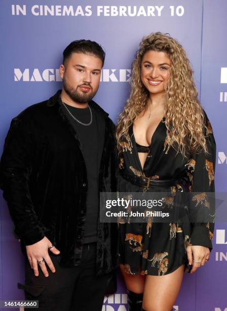 Toby O'Toole and Antigoni Buxton attend the Magic Mike Live show to celebrate the release of "Magic Mike's Last Dance" at the Hippodrome Casino on...