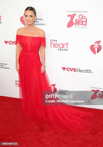 Kyle Richards attends the American Heart Association's Red Dress Collection Concert at Jazz at Lincoln Center on February 01, 2023 in New York City.
