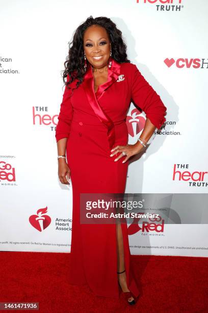 Star Jones attends The American Heart Association's Go Red for Women Red Dress Collection Concert 2023 on February 01, 2023 in New York City.
