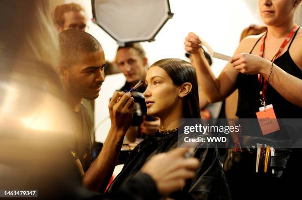 Bella Hadid backstage