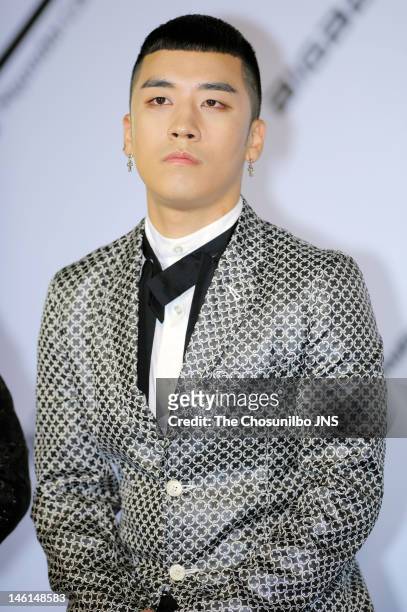 Bigbang attend Hyundai Card Collaboration With YG Entertainment at Hyundai Card head office on June 5, 2012 in Seoul, South Korea.
