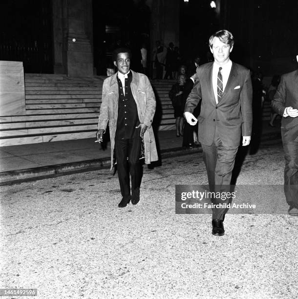 Senator Robert F. Kennedy and Sammy Davis Jr. At a benefit for the senator at Ford's Theater in Washington D.C.