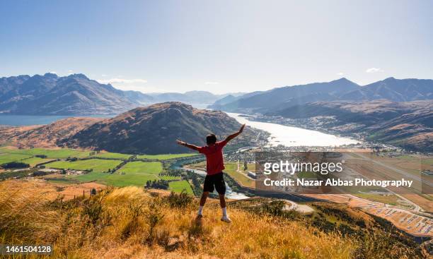 love the travel. - queenstown stock pictures, royalty-free photos & images