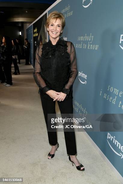 Julie Hagerty attends the Los Angeles premiere of Prime Video's "Somebody I Used To Know" at Culver Theater on February 01, 2023 in Culver City,...