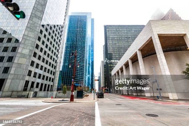 houston city street - high street banks stock pictures, royalty-free photos & images