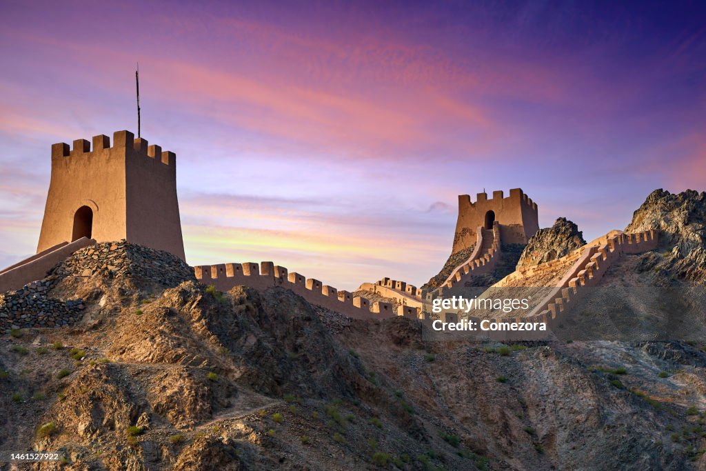Jiayuguan Great Wall at Sunset, China
