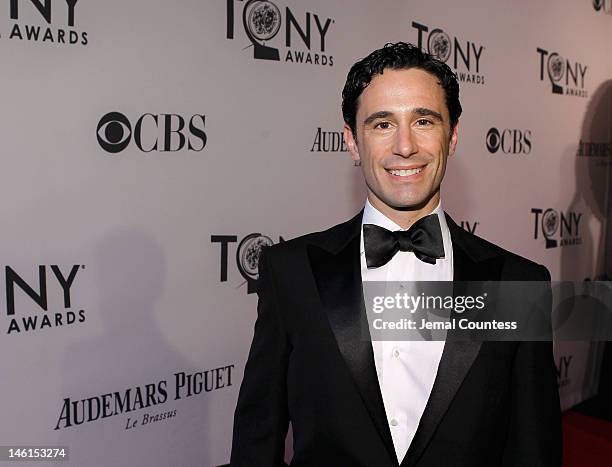 Choreographer Christopher Gattelli attends the 66th Annual Tony Awards at The Beacon Theatre on June 10, 2012 in New York City.