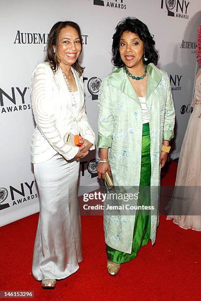 Janet Lee Katzin and actress Phylicia Rashad attend the 66th Annual Tony Awards at The Beacon Theatre on June 10, 2012 in New York City.