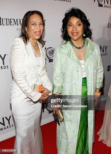 Janet Lee Katzin and actress Phylicia Rashad attend the 66th Annual Tony Awards at The Beacon Theatre on June 10, 2012 in New York City.