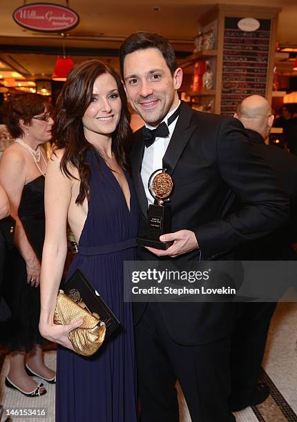 Actor Steve Kazee, winner of Best Performance by a Leading Actor in a Musical for 'Once' attends 66th Annual Tony Awards after party at The Plaza...