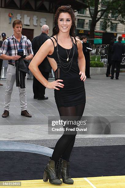 Lucy Jones attends the premiere for Rock Of Ages at Odeon Leicester Square on June 10, 2012 in London, England.