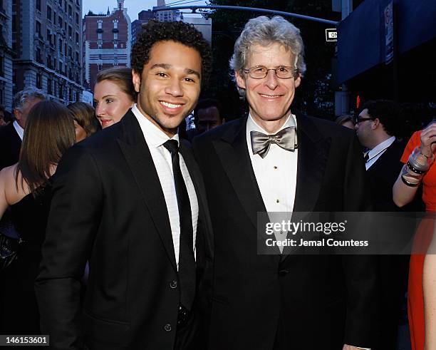 Actor Corbin Bleu and Ted Chapin attend the 66th Annual Tony Awards at The Beacon Theatre on June 10, 2012 in New York City.