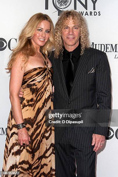 David Bryan and wife Lexi Quaas attend the 66th Annual Tony Awards at the Beacon Theatre on June 10, 2012 in New York City.