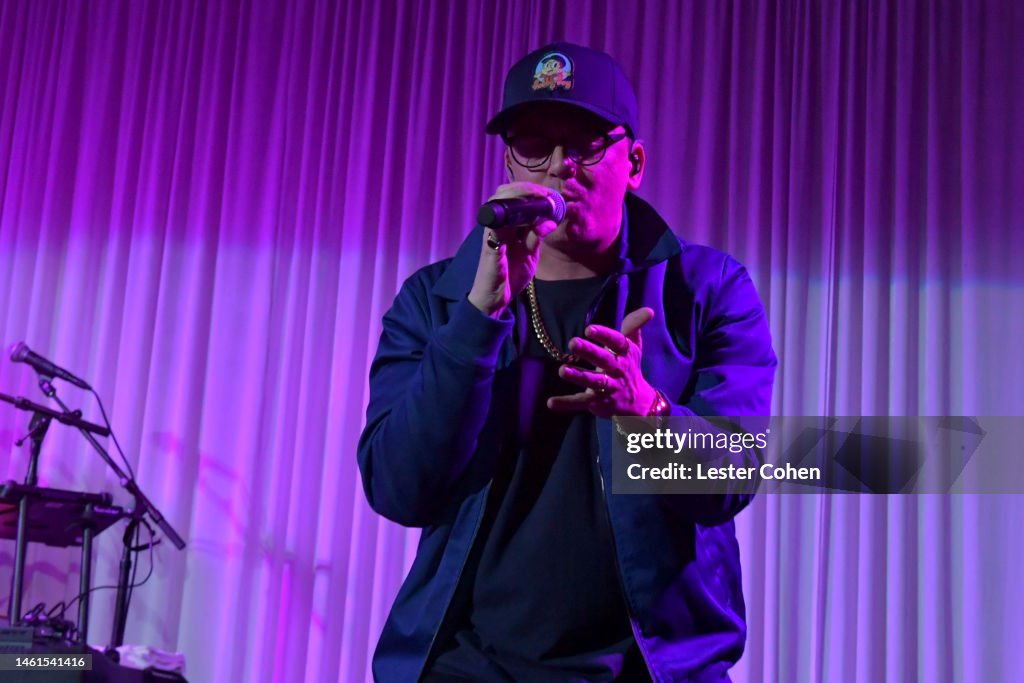 Logic performs onstage during the 2025 BMG PreGrammy Party at... News