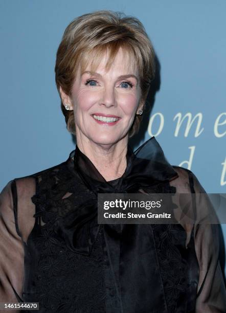 Julie Hagerty arrives at the Los Angeles Premiere Of Prime Video's "Somebody I Used To Know" at Culver Theater on February 01, 2023 in Culver City,...