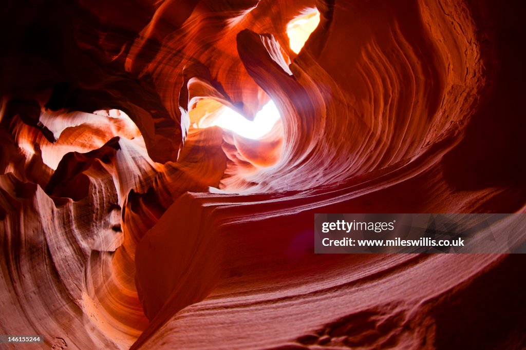 Red rock slot canyon
