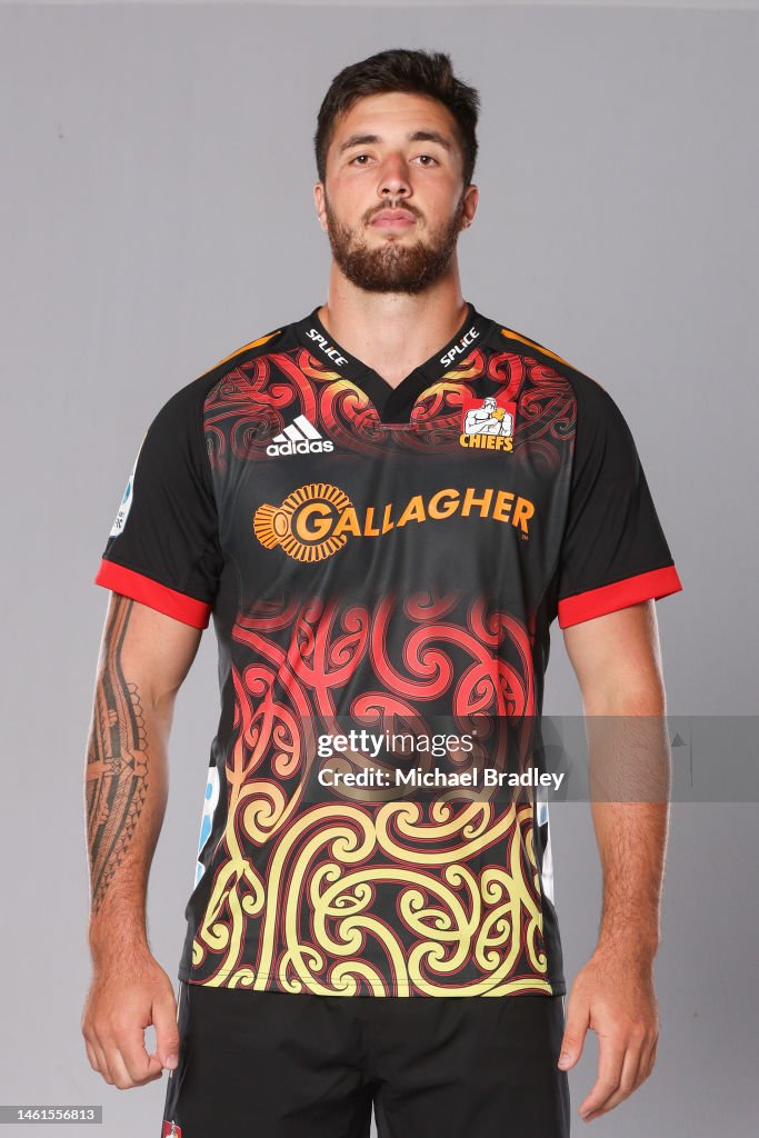 Josh Lord poses during the Chiefs Super Rugby 2023 team headshots ...