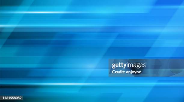 illustrazioni stock, clip art, cartoni animati e icone di tendenza di astratto de focalizzato blu veloce spostamento angolato sfondo vettoriale velocità - speed background