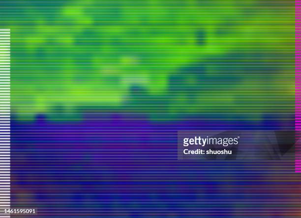 abstract gradient cyberpunk neon stripe light poster pattern background - street light banner stock illustrations