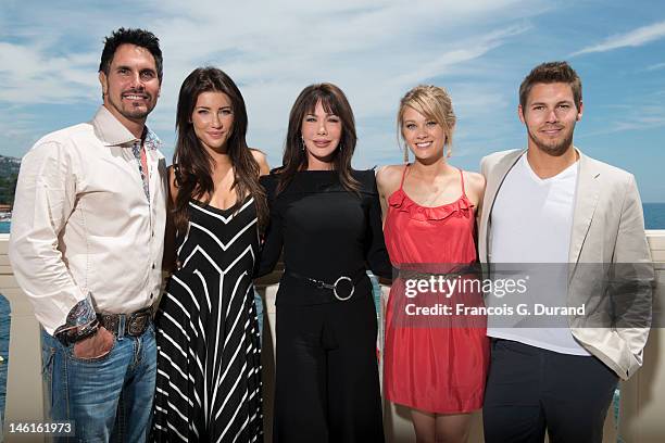 The cast of 'The Bold and The Beautiful' Don Diamont, Jacqueline Mac Innes Wood, Hunter Tylo, Kim Matula and Scott Clifton attend 'The Bold and The...