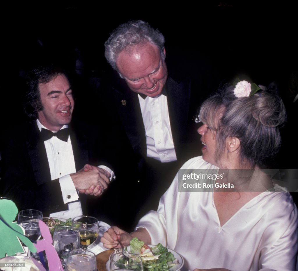 Neil Diamond, wife Marcia Murphy and Carroll O'Connor attend... News