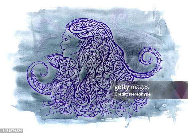 authentic nature - dreadlocks stock illustrations