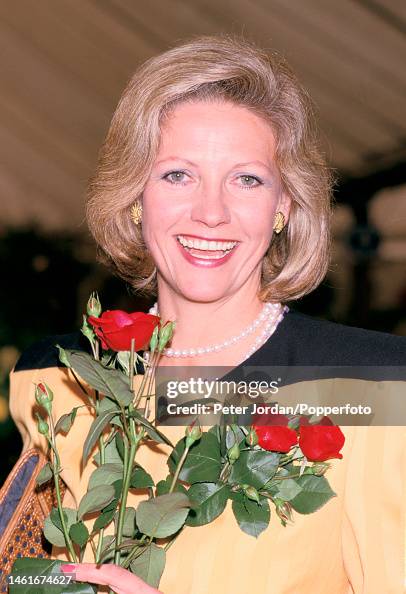 Anna Murdoch, wife of Australian media owner Rupert Murdoch, posed