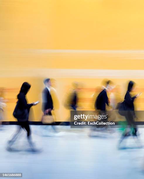 busy colorful morning commute in hong kong - rat race stock pictures, royalty-free photos & images