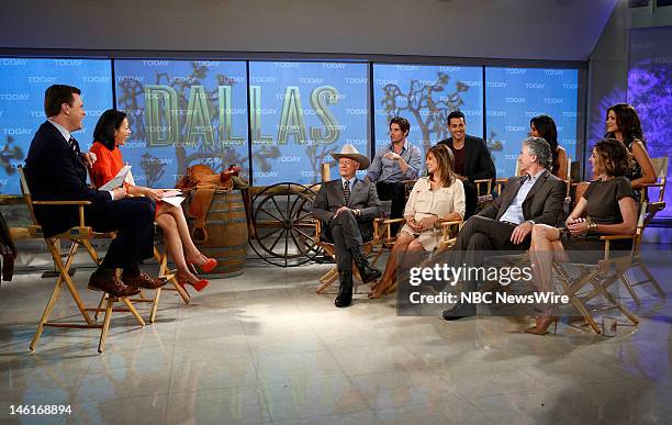 Willie Geist, Ann Curry, Larry Hagman, Josh Henderson, Linda Gray, Jesse Metcalfe, Patrick Duffy, Jordana Brewster, Brenda Strong and Julie Gonzalo...