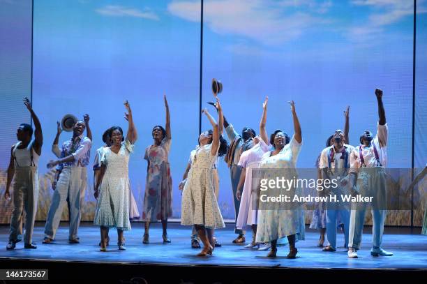 The cast of 'Porgy & Bess' perform onstage at the 66th Annual Tony Awards at The Beacon Theatre on June 10, 2012 in New York City.