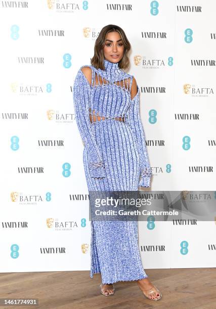 Frankie Bridge attends the EE British Academy Film Awards 2023 Vanity Fair Rising Star BAFTAs pre-party at JOIA on February 02, 2023 in London,...