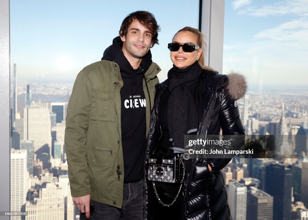 Peter Rosello and Alexia Nepola of Real Housewives of Miami visit the