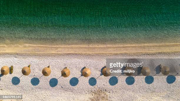 beautiful beaches and coast of ionian island - gidaki beach stockfoto's en -beelden