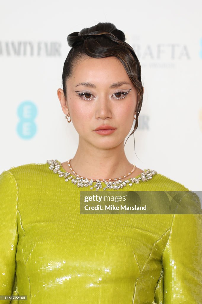 Betty Bachz attends the EE British Academy Film Awards 2023 Vanity