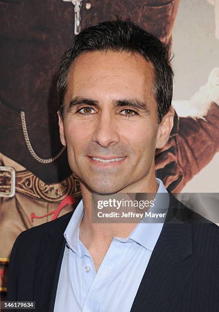 Nestor Carbonell attends the Los Angeles premiere of ARC Entertainment's 'For Greater Glory' at AMPAS Samuel Goldwyn Theater on May 31, 2012 in...