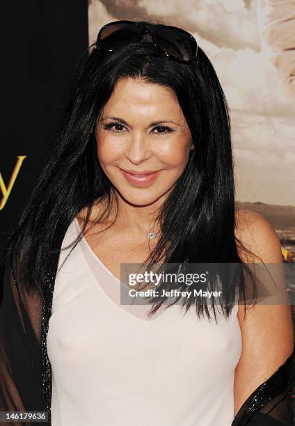 Maria Conchita Alonso attends the Los Angeles premiere of ARC Entertainment's 'For Greater Glory' at AMPAS Samuel Goldwyn Theater on May 31, 2012 in...