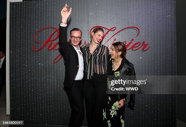 Bruno Frisoni, Kate Upton and Jamie Schneider Mizrahi News Photo