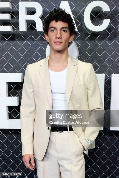 Actor Jorge Lope attends the "Operacion Marea Negra" season 2 by Amazon Prime premiere at the Callao cinema on February 02, 2023 in Madrid, Spain.