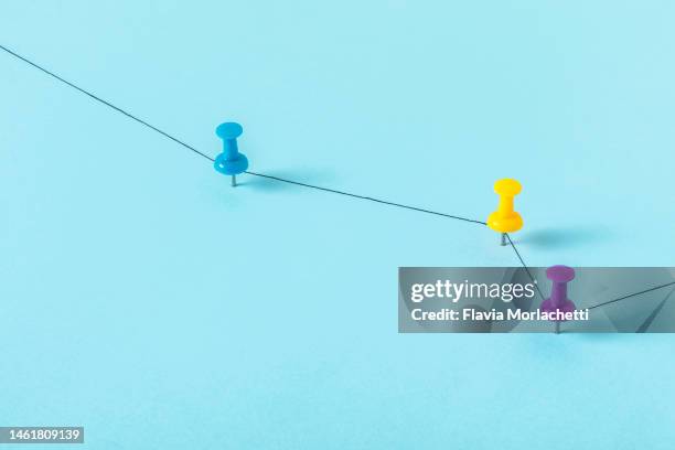 Map With Pins And String Photos and Premium High Res Pictures - Getty ...