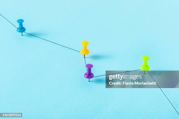 String Map Pin Map With Pins And String Photos and Premium High Res Pictures - Getty ...