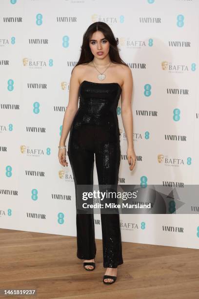 Asha Banks attends the EE British Academy Film Awards 2023 Vanity Fair Rising Star BAFTAs pre-party at JOIA on February 02, 2023 in London, England.