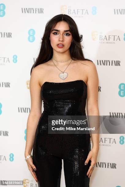 Asha Banks attends the EE British Academy Film Awards 2023 Vanity Fair Rising Star BAFTAs pre-party at JOIA on February 02, 2023 in London, England.