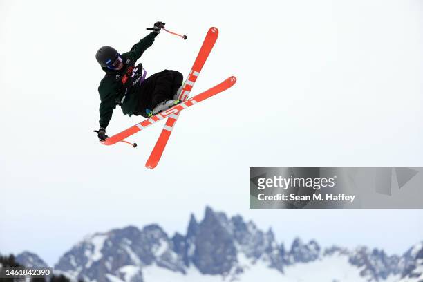 Stepan Hudecek of the Czech Republiccompetes during a Men's Freestyle Slopestyle qualifying run on day two of the Toyota U.S. Grand Prix at Mammoth...