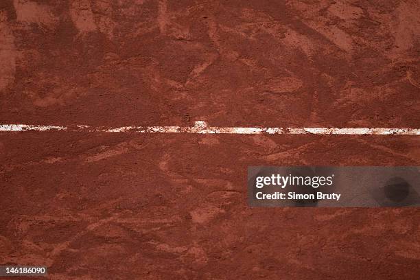 View of baseline during Spain David Ferrer Men's Quarterfinals match vs Great Britain Andy Murray at Stade Roland Garros. Paris, France 6/6/2012...