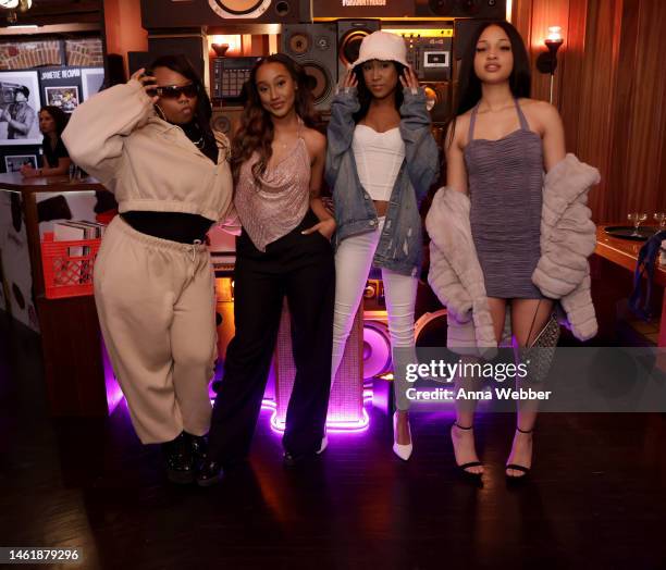 The Sorority Girlz attend 65th GRAMMY Awards - GRAMMY Influencer Activation on February 02, 2023 in Los Angeles, California.