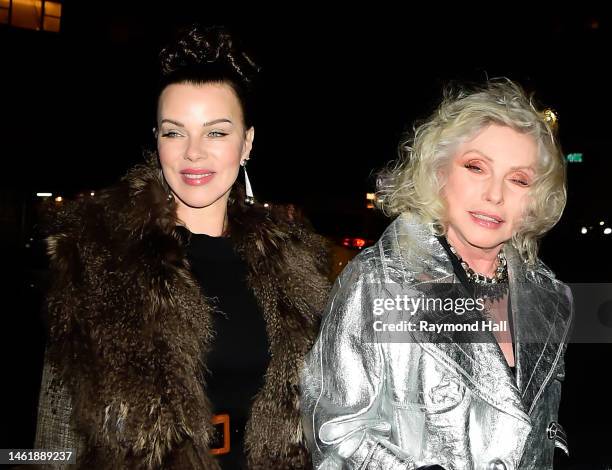 Debi Mazar and Debbie Harry attend the Marc Jacobs fashion show at the Park Avenue Armory on February 02, 2023 in New York City.