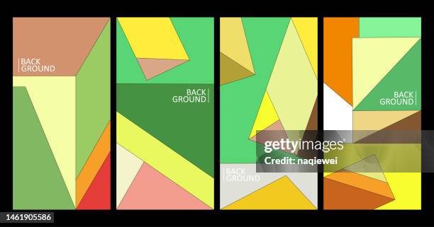 stockillustraties, clipart, cartoons en iconen met vector geometric minimalism design banner template backgrounds,cover and poster trendy abstract collage colors for book, cover, social media story,and page layout. - pagina web