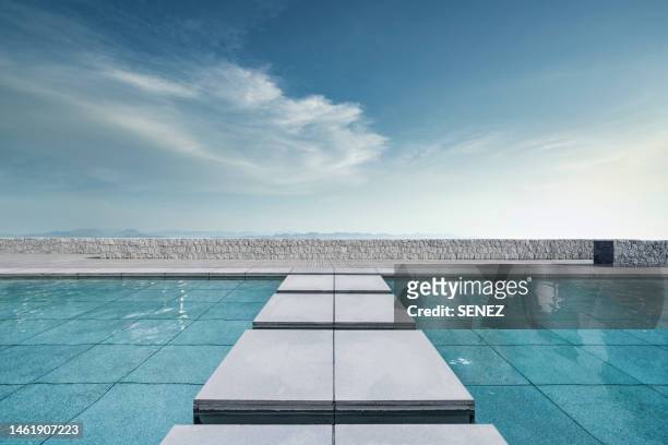 stepping stones - stepping stone top view stock pictures, royalty-free photos & images